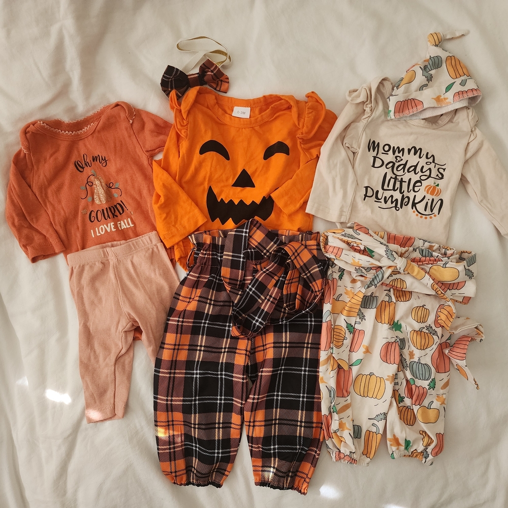 Fall/Halloween Baby Outfit Set